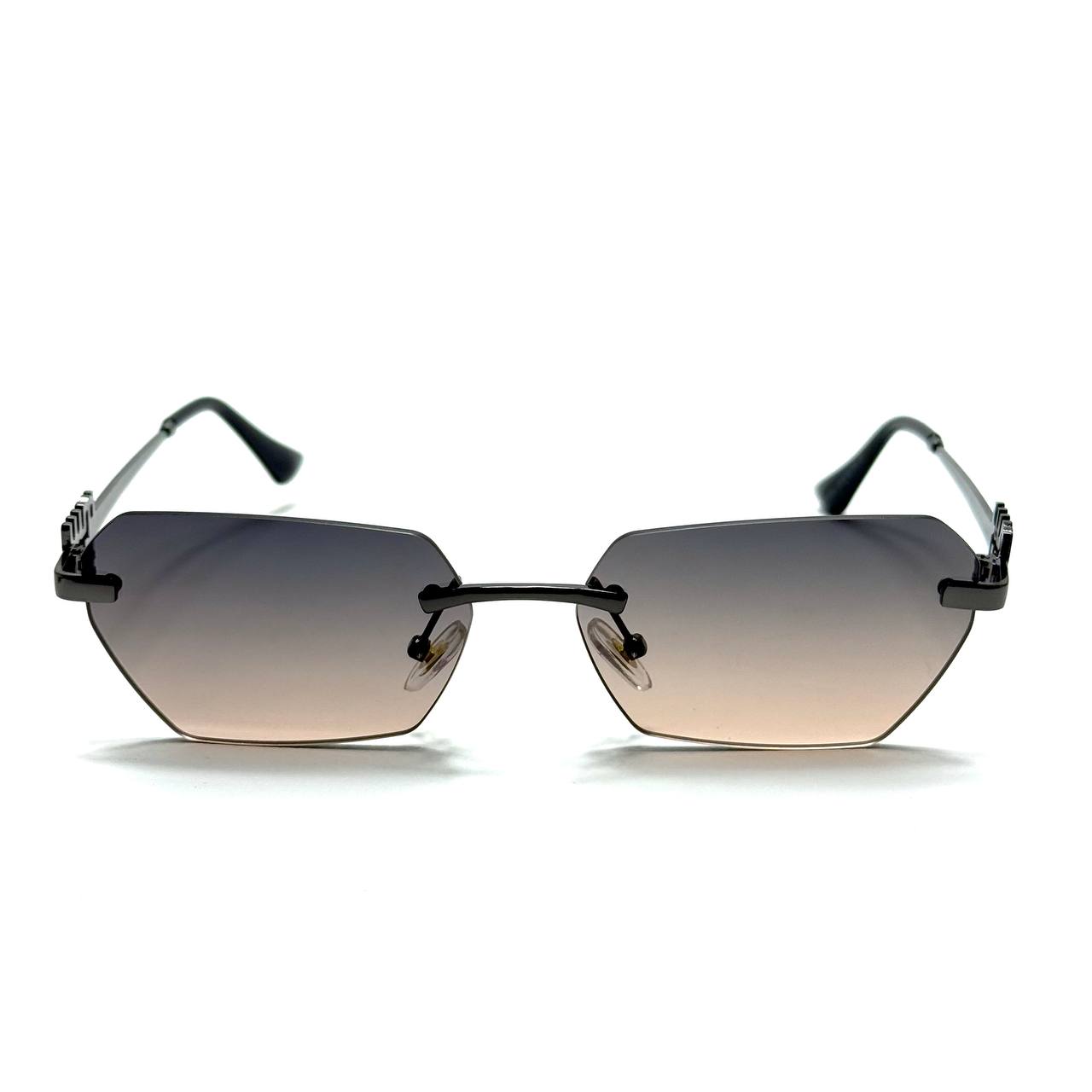 Miu Miu Geometric V-Cut – Gold / Soft Rose