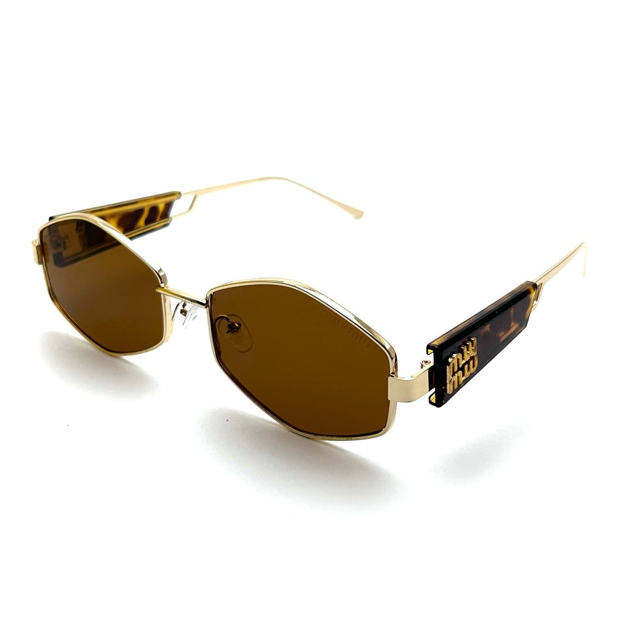Miu Miu MU09WS – Gold & Brown Edition