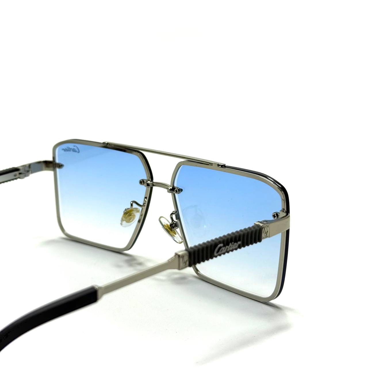 Cartier Square Luxe – Silver / Gradient Blue