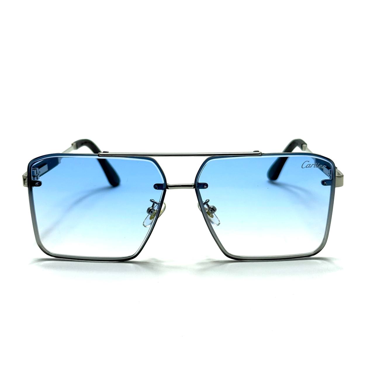 Cartier Square Luxe – Silver / Gradient Blue