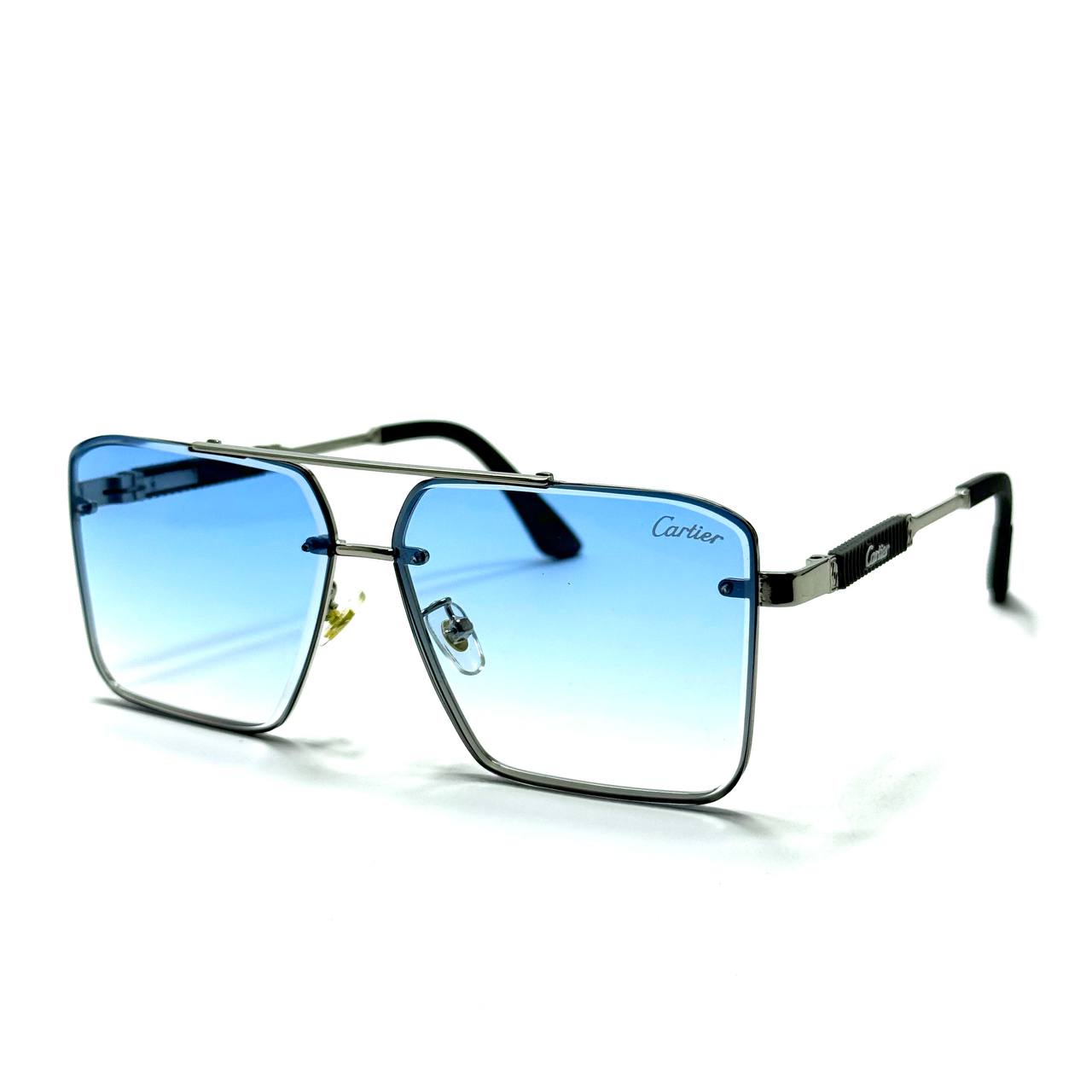 Cartier Square Luxe – Silver / Gradient Blue