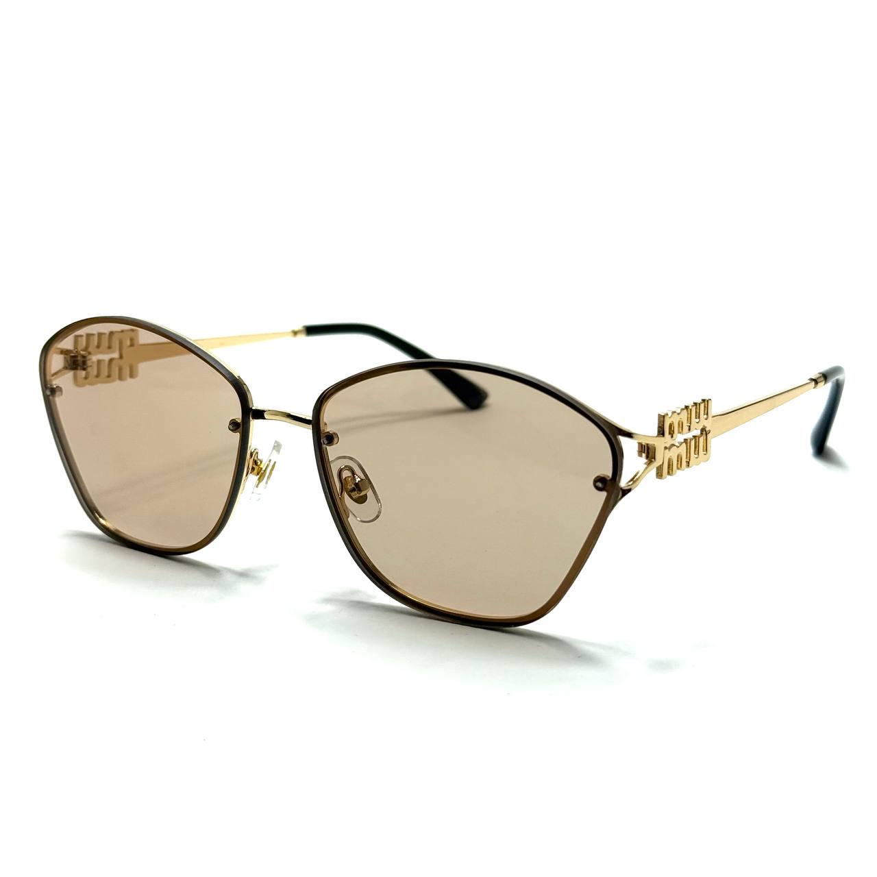 Miu Miu Cat-Eye Metal – Gold / Champagne Bronze