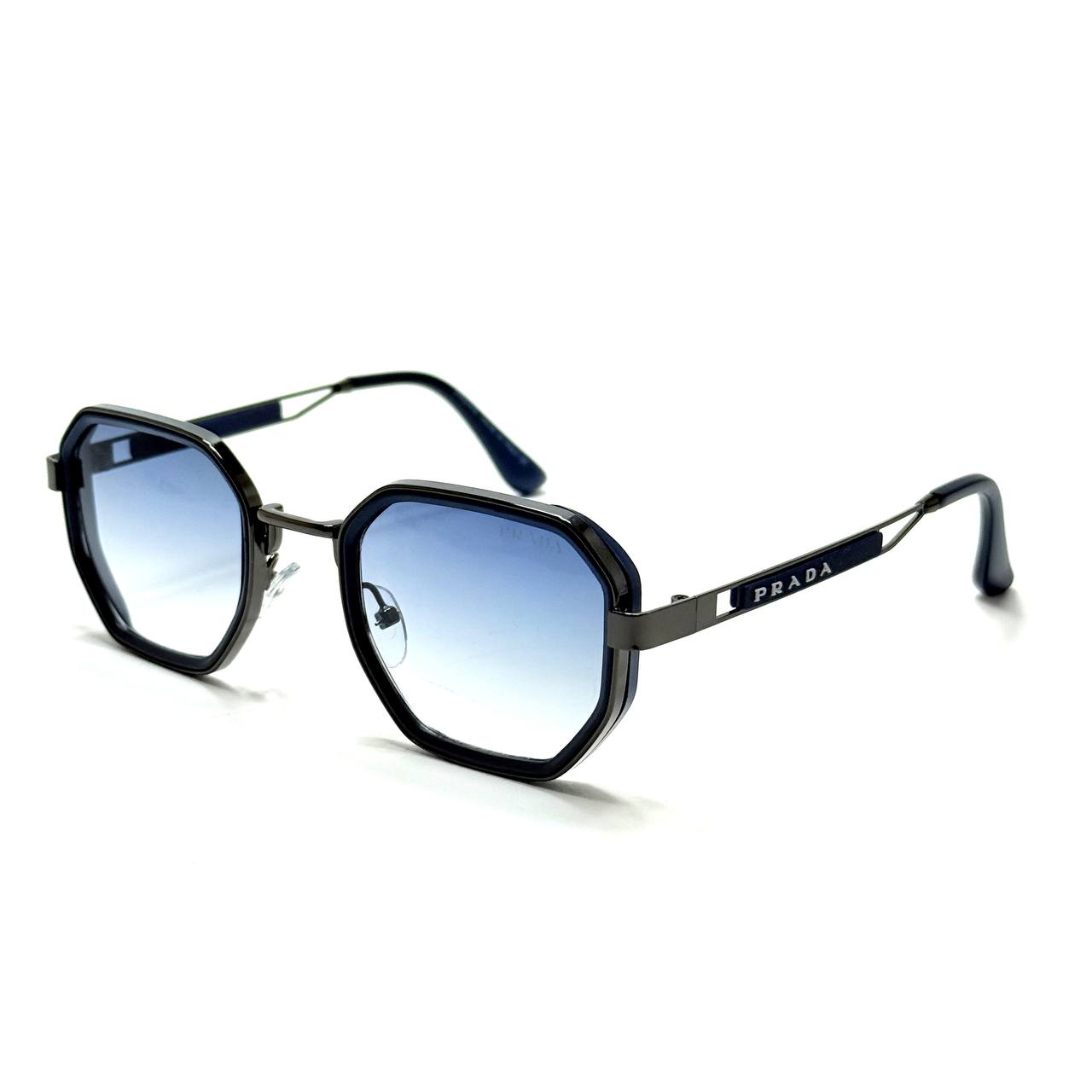 Prada Sunglasses – Gunmetal / Blue Gradient