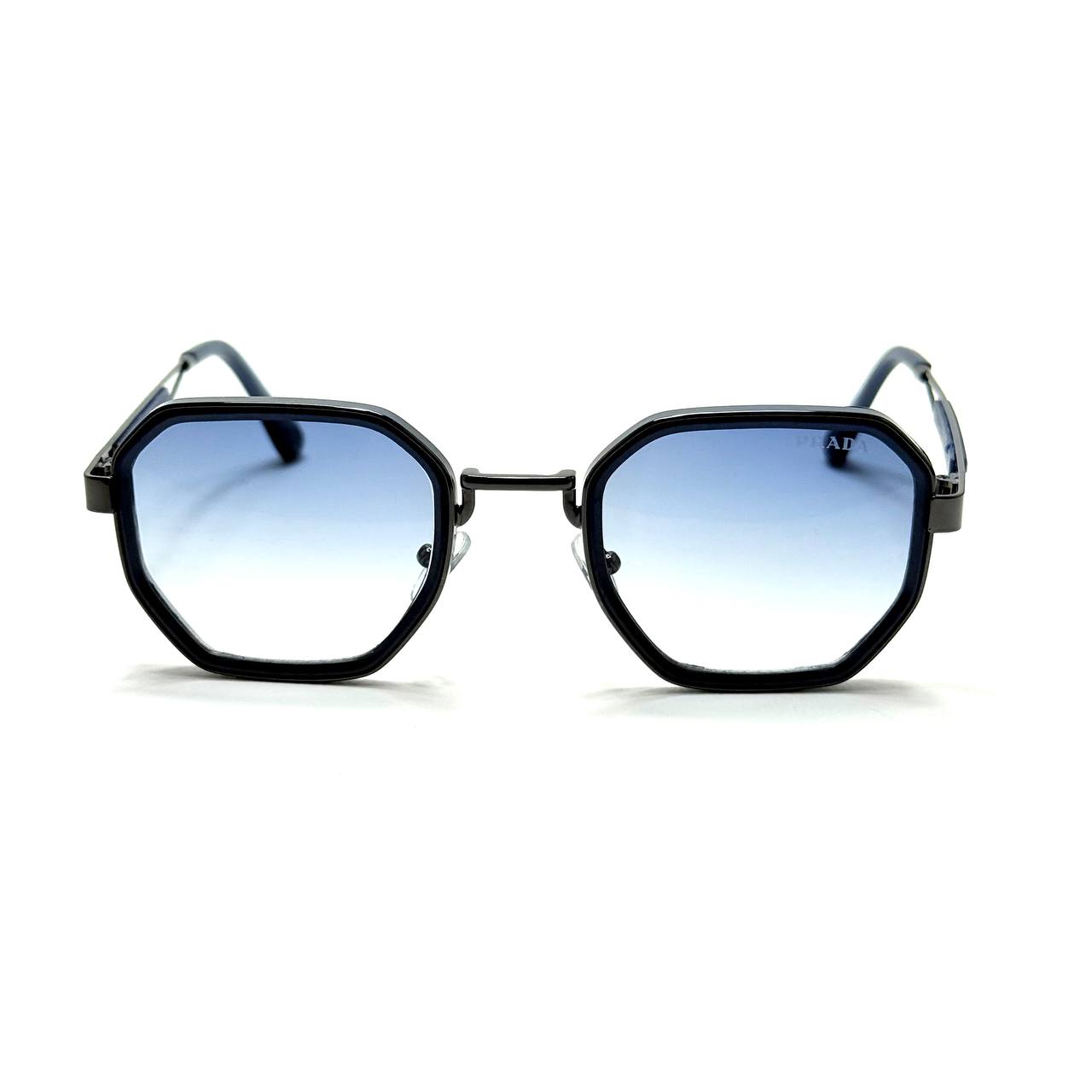 Prada Sunglasses – Gunmetal / Blue Gradient