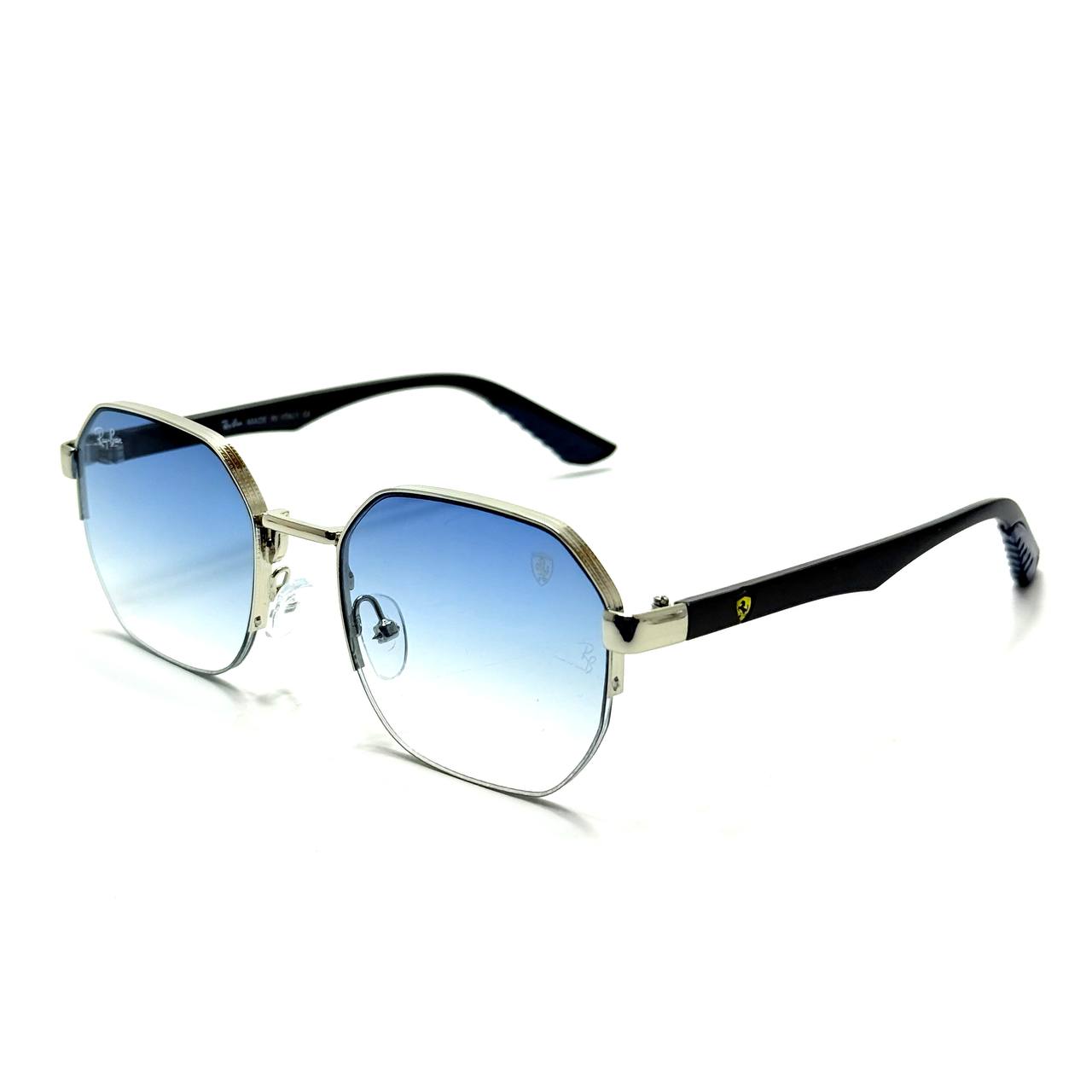 Ray-Ban Scuderia Ferrari RB3675M – Gold / Black / Light Blue Gradient