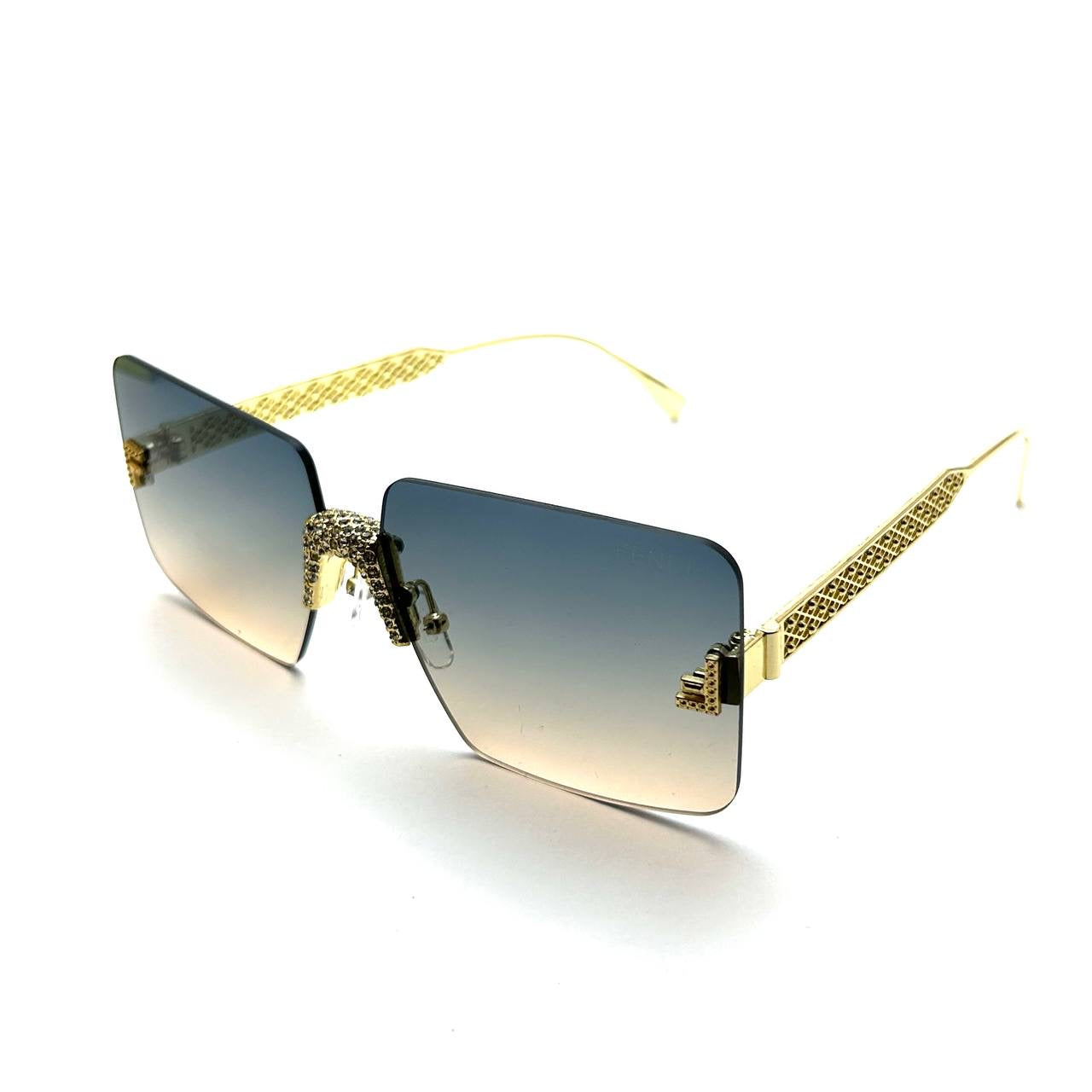 Fendi Diamond Luxury Sunglasses - Crystal
