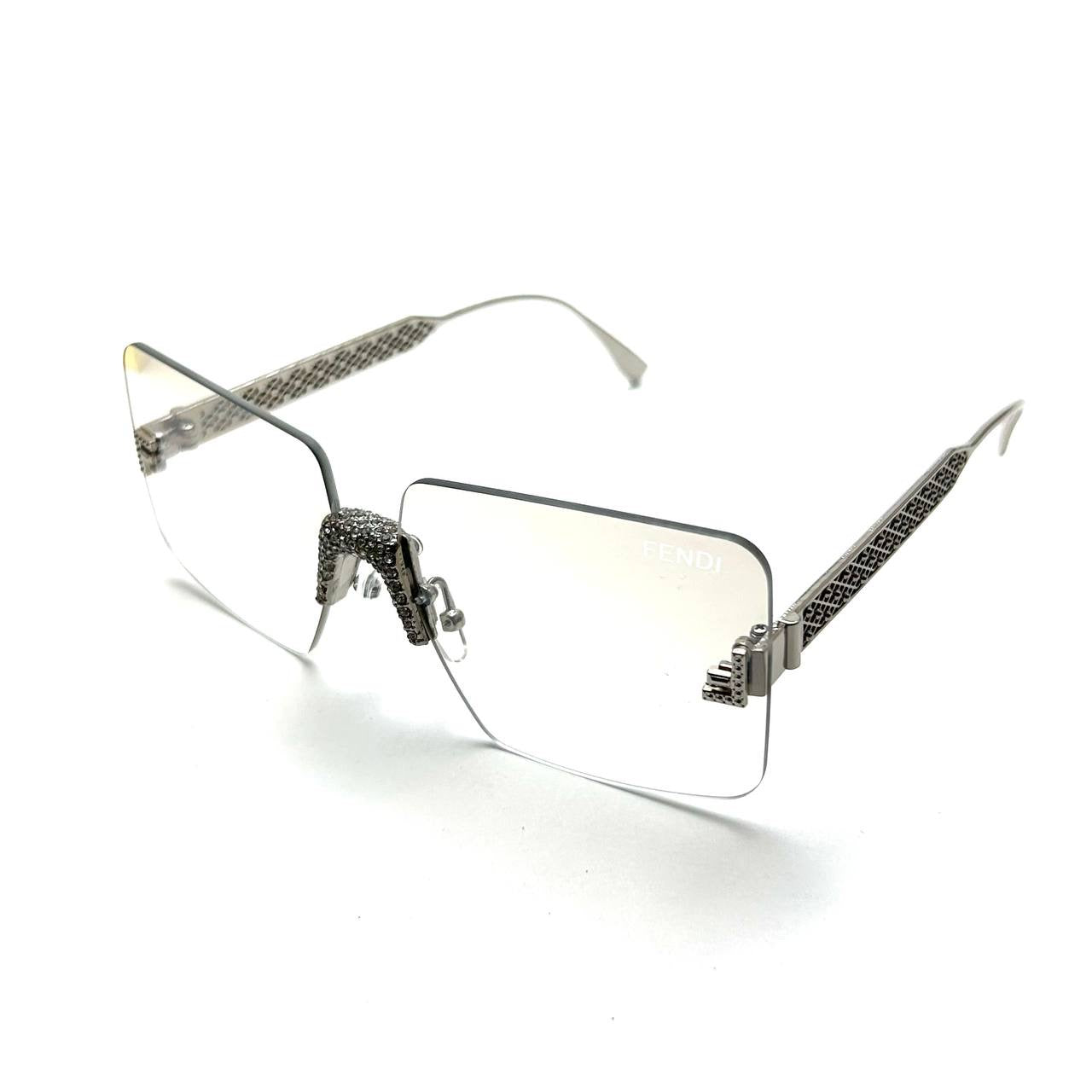 Fendi Diamond Sunglasses - Clear Lens