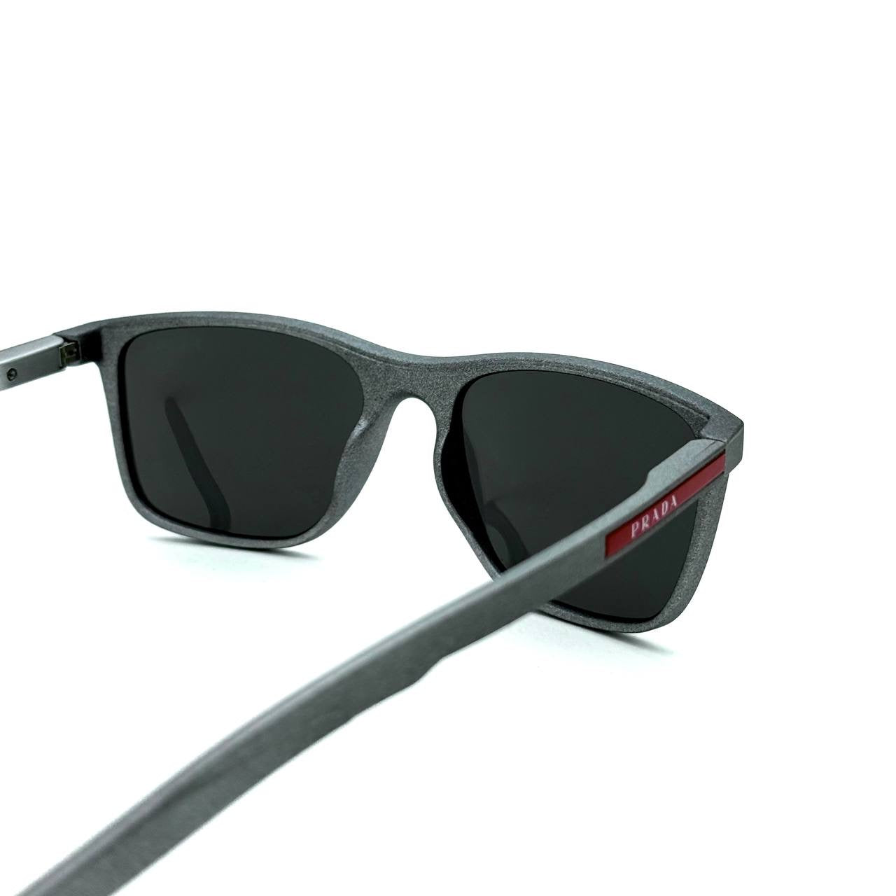 Prada Linea Rossa – Asphalt Grey / Mirror Lenses