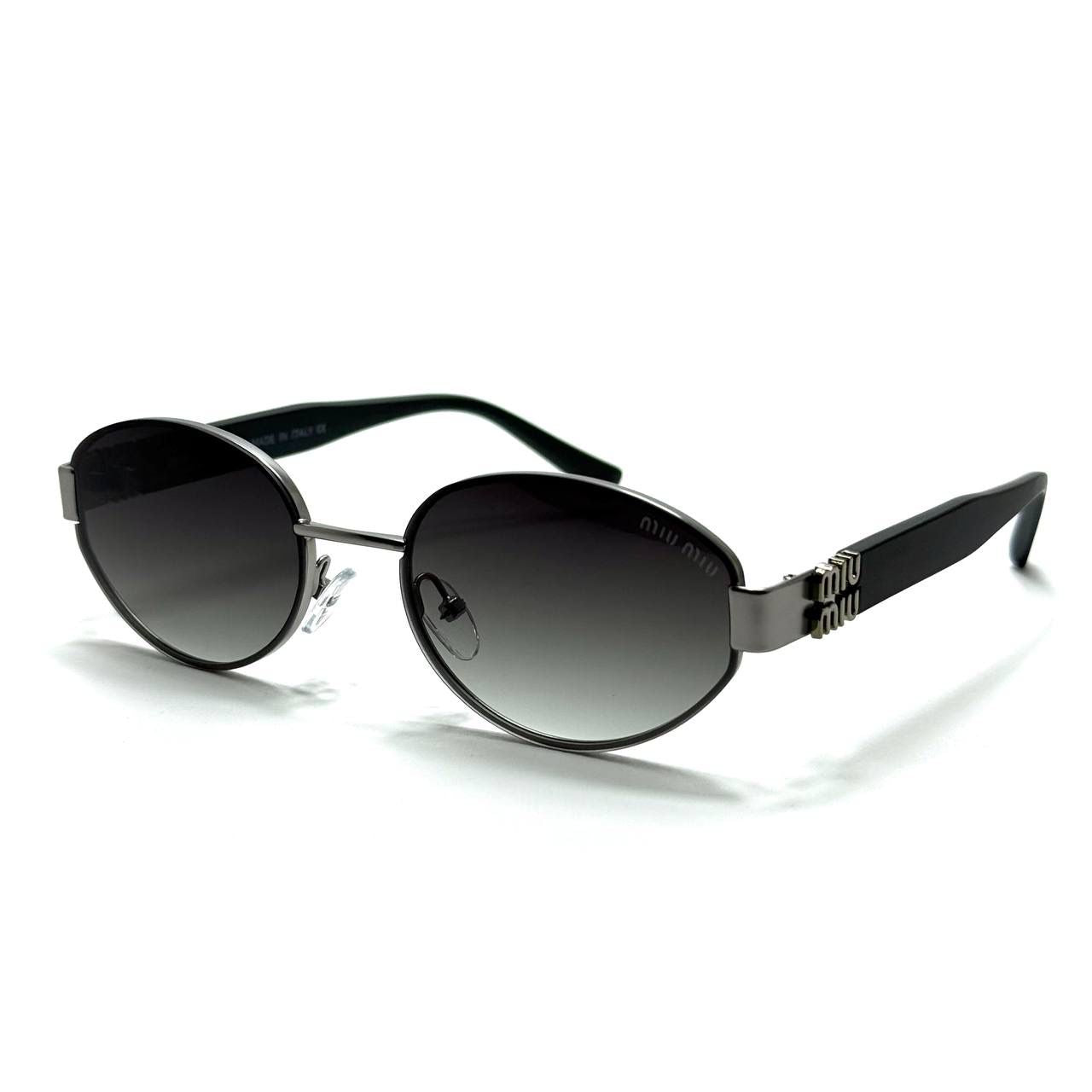 Miu Miu Oval – Black / Grey Fade